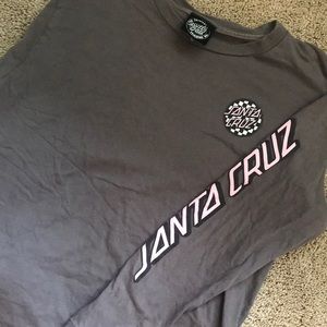 Girls Youth Medium Santa Cruz long sleeve shirt